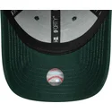 grune-verstellbare-curved-cap-9forty-visor-script-der-los-angeles-dodgers-mlb-von-new-era