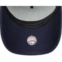 dunkelblaue-gebogene-snapback-kappe-mit-dunkelblauem-logo-9forty-e-frame-melton-der-los-angeles-dodgers-mlb-von-new-era