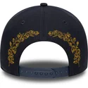 marineblaue-gebogene-snapback-kappe-9forty-e-frame-tonal-icon-der-new-york-yankees-mlb-von-new-era