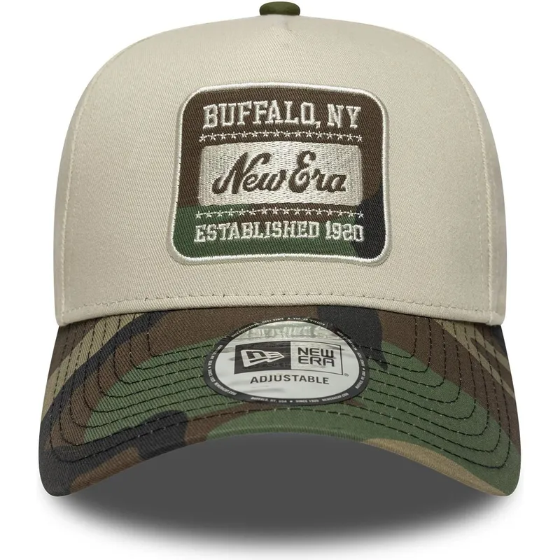 beige-und-camouflage-gebogene-kappe-snapback-9forty-e-frame-camo-patch-von-new-era