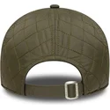 grune-verstellbare-curved-cap-mit-orangefarbenem-logo-9twenty-quilted-der-los-angeles-dodgers-mlb-von-new-era
