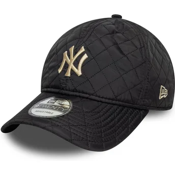 Mützen gebogen schwarz verstellbares band 9TWENTY Quilted der New York Yankees MLB von New Era