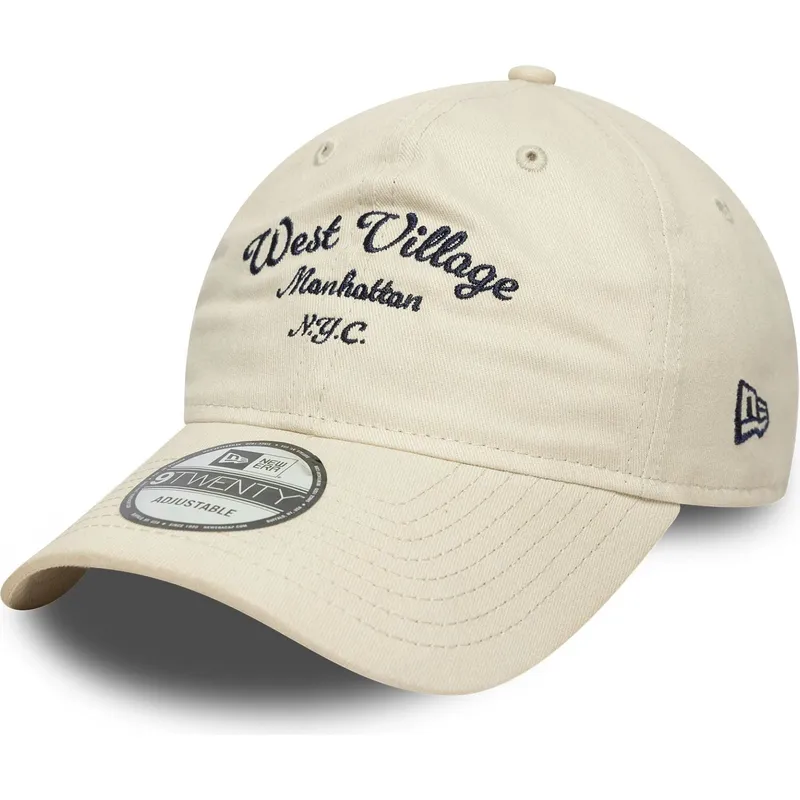 beige-verstellbare-curved-cap-west-village-9twenty-wordmark-von-new-era beige-verstellbare-curved-cap-west-village-9twenty-wordmark-von-new-era