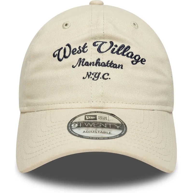 beige-verstellbare-curved-cap-west-village-9twenty-wordmark-von-new-era beige-verstellbare-curved-cap-west-village-9twenty-wordmark-von-new-era