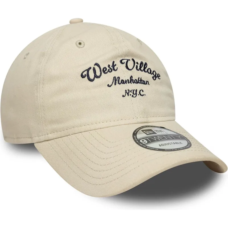 beige-verstellbare-curved-cap-west-village-9twenty-wordmark-von-new-era beige-verstellbare-curved-cap-west-village-9twenty-wordmark-von-new-era