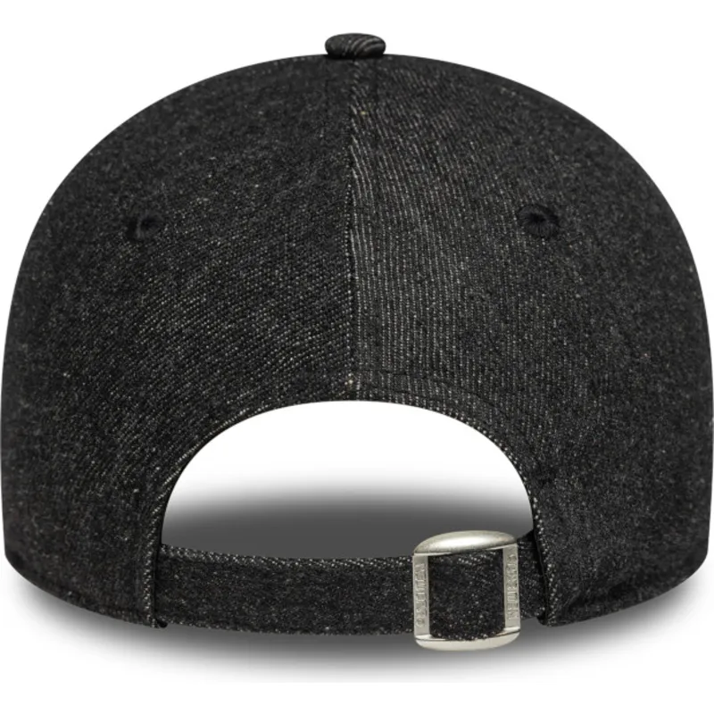 schwarze-verstellbare-curved-cap-fur-damen-9forty-sequin-denim-der-los-angeles-dodgers-mlb-von-new-era schwarze-verstellbare-curved-cap-fur-damen-9forty-sequin-denim-der-los-angeles-dodgers-mlb-von-new-era