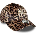 gebogene-verstellbare-leoparden-kappe-fur-damen-9forty-leo-velour-der-new-york-yankees-mlb-von-new-era