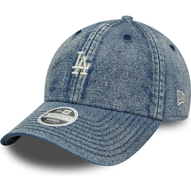 blaue-gebogene-verstellbare-damen-kappe-9twenty-denim-der-los-angeles-dodgers-mlb-von-new-era blaue-gebogene-verstellbare-damen-kappe-9twenty-denim-der-los-angeles-dodgers-mlb-von-new-era