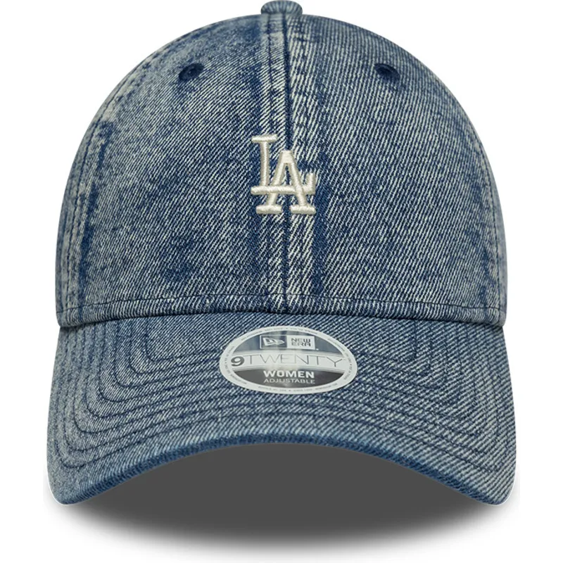 blaue-gebogene-verstellbare-damen-kappe-9twenty-denim-der-los-angeles-dodgers-mlb-von-new-era blaue-gebogene-verstellbare-damen-kappe-9twenty-denim-der-los-angeles-dodgers-mlb-von-new-era