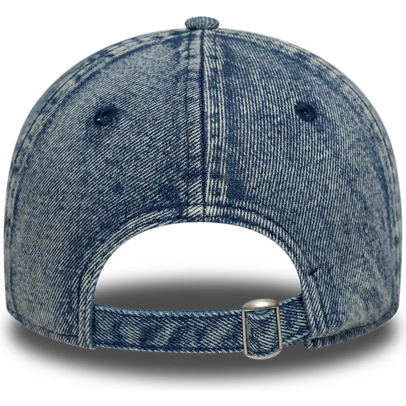blaue-gebogene-verstellbare-damen-kappe-9twenty-denim-der-los-angeles-dodgers-mlb-von-new-era blaue-gebogene-verstellbare-damen-kappe-9twenty-denim-der-los-angeles-dodgers-mlb-von-new-era