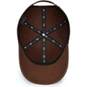 braune-verstellbare-curved-cap-mit-braunem-logo-baseball-peach-obl061-von-oblack