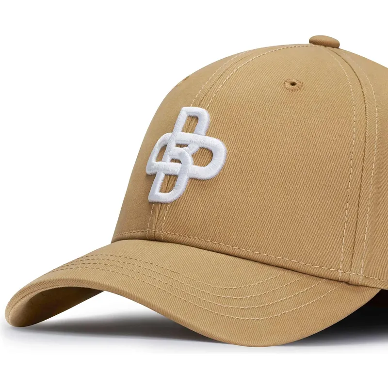 dunkelbeige-verstellbare-gebogene-kappe-baseball-peach-obl048-von-oblack