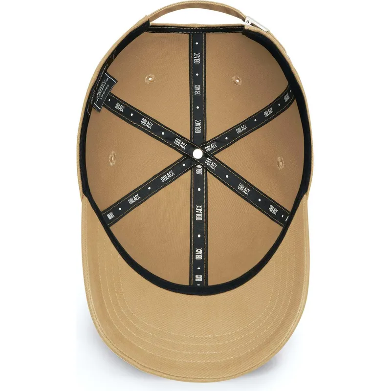 dunkelbeige-verstellbare-gebogene-kappe-baseball-peach-obl048-von-oblack