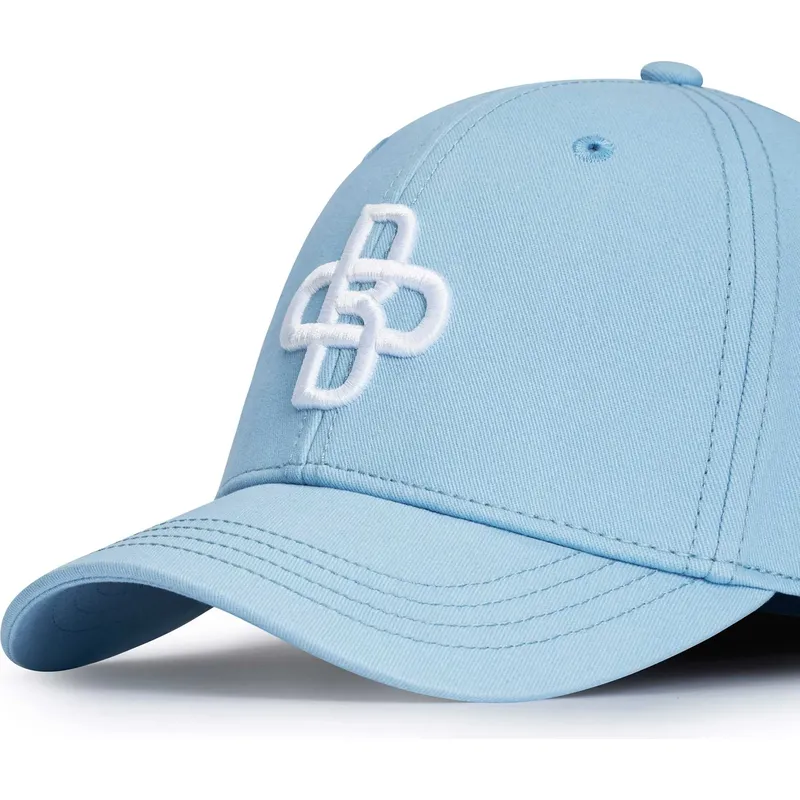 hellblaue-verstellbare-curved-cap-baseball-peach-obl104-von-oblack