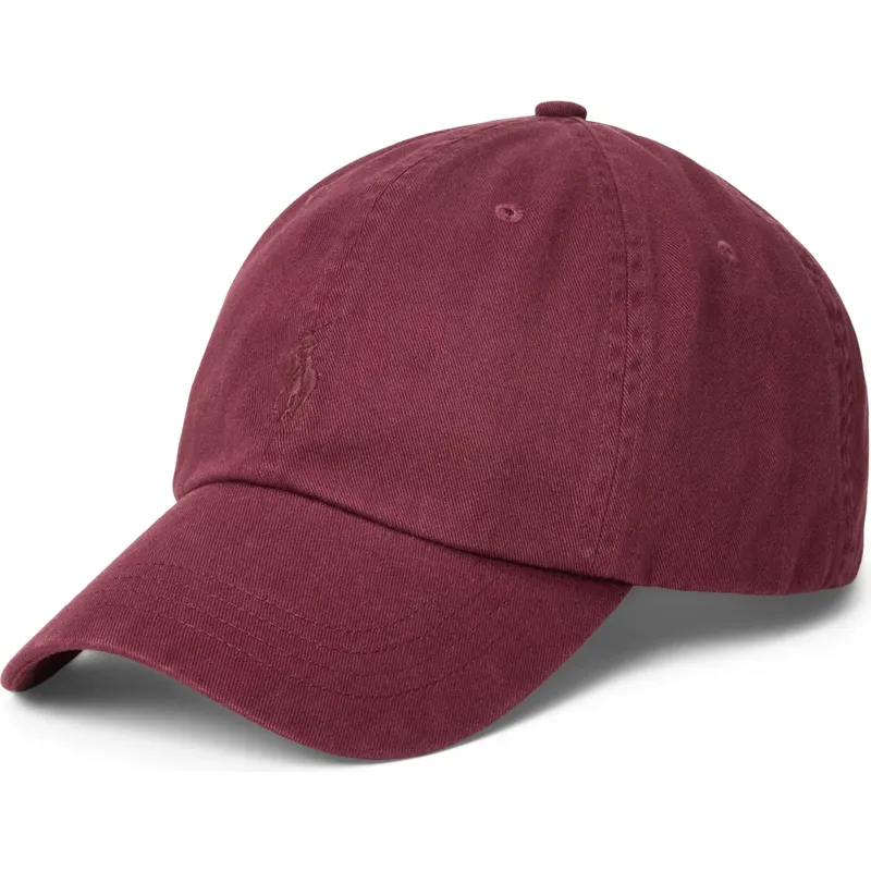 verstellbare-gebogene-weinrote-kappe-mit-weinrotem-logo-cotton-chino-classic-sport-von-polo-ralph-lauren