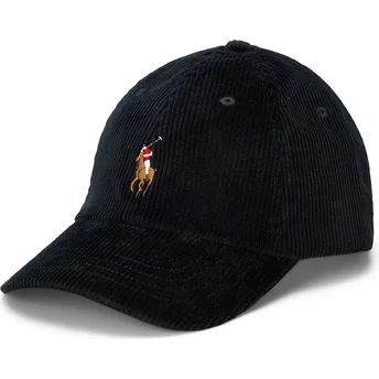 Mützen gebogen schwarz verstellbares band Classic Sport Corduroy von Polo Ralph Lauren
