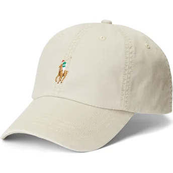 Mützen gebogen beige verstellbares band Classic Sport Stretch Cotton Twill von Polo Ralph Lauren