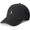 schwarze-verstellbare-gebogene-kappe-classic-sport-stretch-cotton-twill-von-polo-ralph-lauren