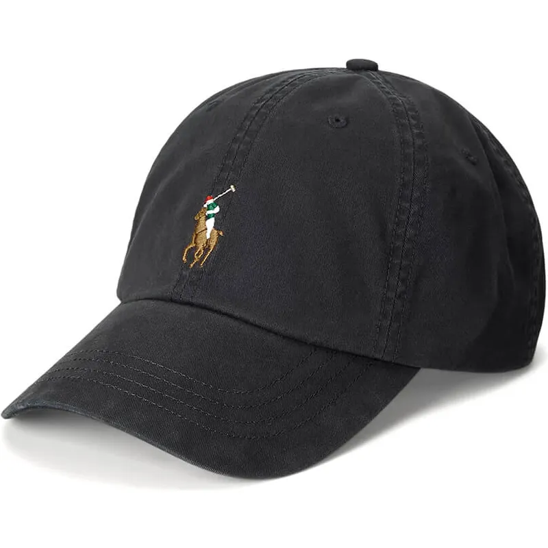 schwarze-verstellbare-gebogene-kappe-classic-sport-stretch-cotton-twill-von-polo-ralph-lauren