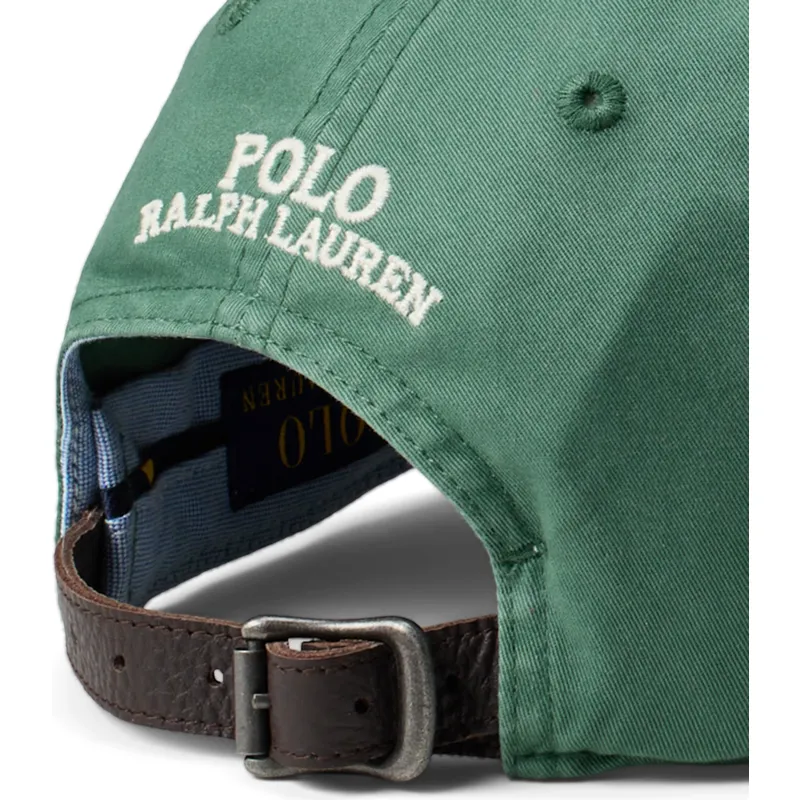 casquette-courbee-verte-ajustable-classic-sport-stretch-cotton-twill-polo-ralph-lauren