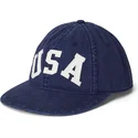 marineblaue-verstellbare-flatcap-usa-appliqued-twill-von-polo-ralph-lauren