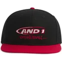 schwarze-und-rote-flache-snapback-kappe-graffiti-logo-von-and1