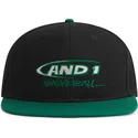 schwarze-und-grune-flache-snapback-kappe-graffiti-logo-von-and1