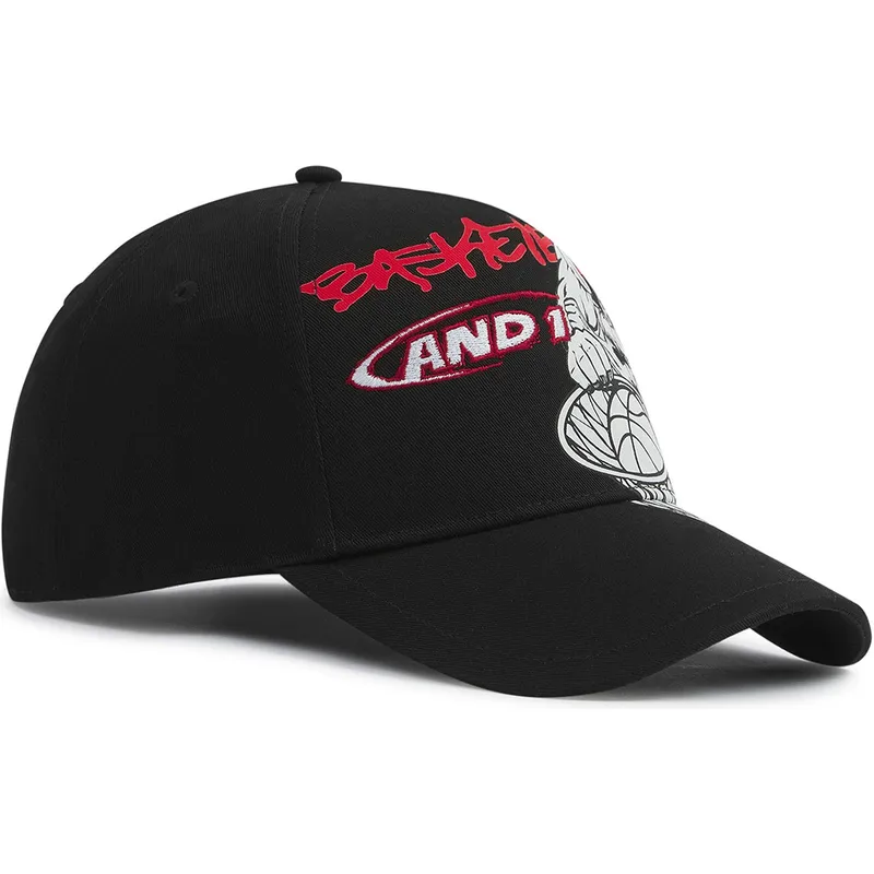 schwarze-gebogene-snapback-kappe-dunk-graffiti-von-and1 schwarze-gebogene-snapback-kappe-dunk-graffiti-von-and1