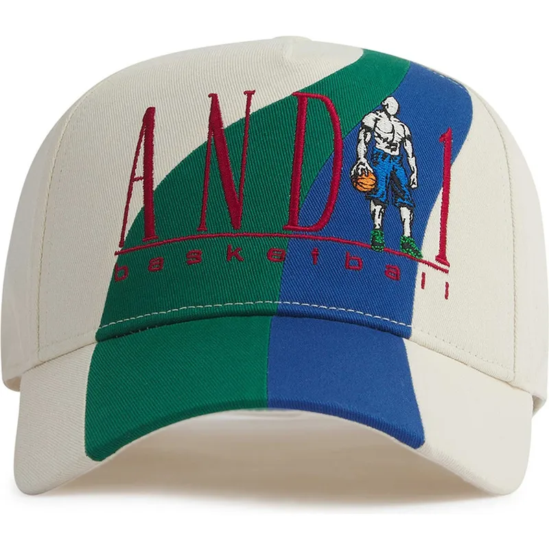 beige-gebogene-snapback-kappe-retro-logo-colour-block-von-and1
