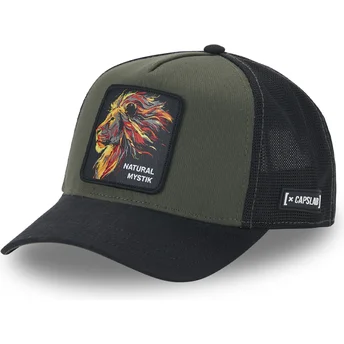 Casquette trucker verte et noire lion Natural Mystik MYS Beasts Capslab