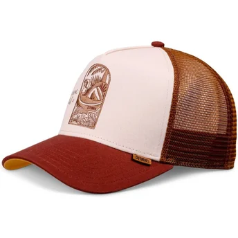 Mützen gebogen braun snapback Do Nothing Club HFT DNC Bathing Girl von Djinns