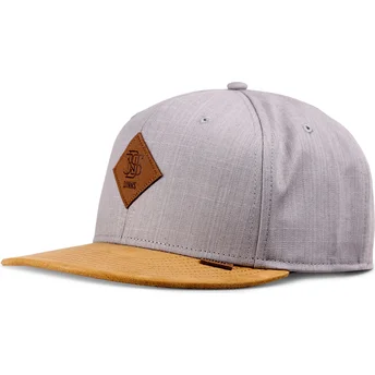 Mützen flach grau snapback Linen 2015 von Djinns