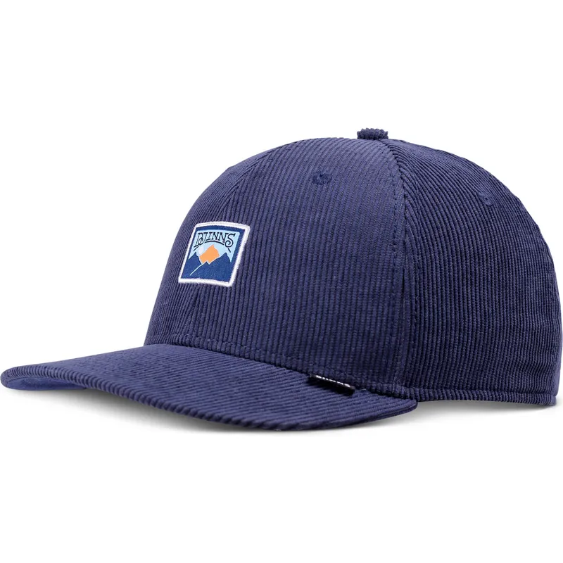 marineblaue-gebogene-snapback-kappe-truefit-cord-mountains-von-djinns
