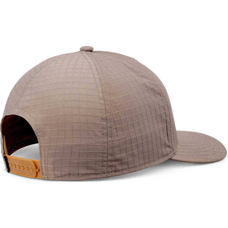 braune-gebogene-snapback-kappe-hft-sunday-coffee-ripstop-von-djinns