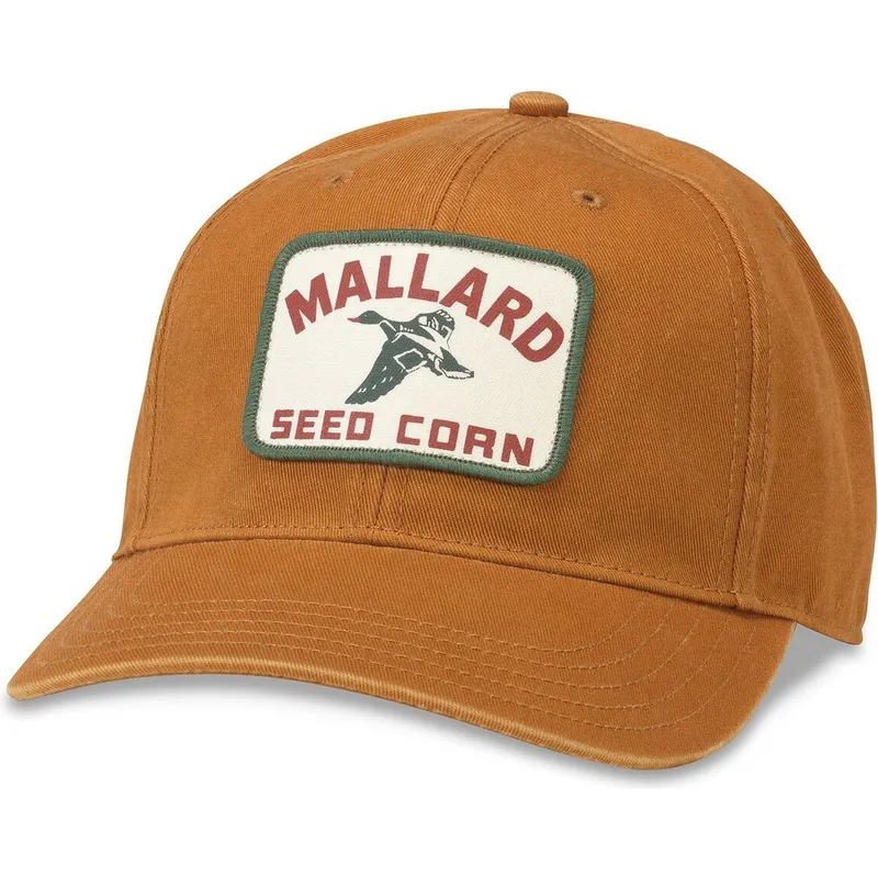 braune-verstellbare-curved-cap-mallard-seed-corn-hepcat-von-american-needle braune-verstellbare-curved-cap-mallard-seed-corn-hepcat-von-american-needle