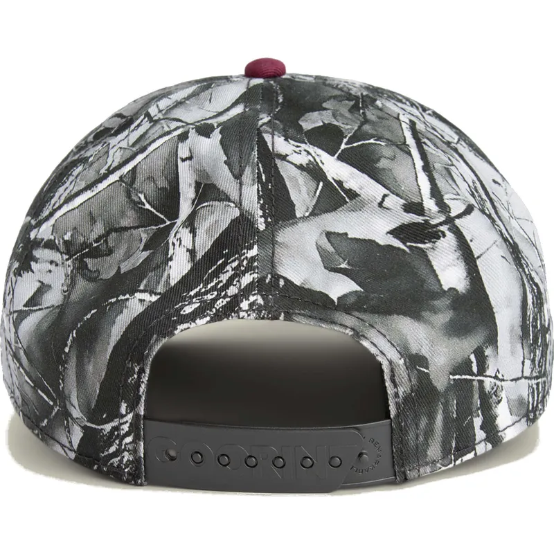 rote-gebogene-snapback-kappe-nashorn-tuff-camo-desaturated-camo-the-farm-von-goorin-bros
