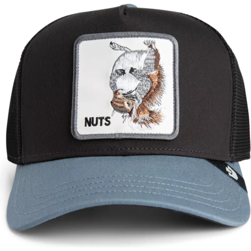 trucker-cap-schwarz-und-grau-eichhornchen-nuts-lerriuqs-flip-side-2-the-farm-von-goorin-bros