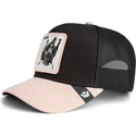 trucker-cap-schwarz-und-beige-stier-raging-llub-flip-side-2-the-farm-von-goorin-bros