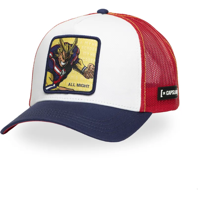 trucker-cap-mehrfarbig-all-might-mha-all-my-hero-academia-von-capslab