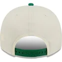 casquette-courbee-beige-et-verte-snapback-9fifty-a-frame-precurved-hardwood-classics-boston-celtics-nba-new-era