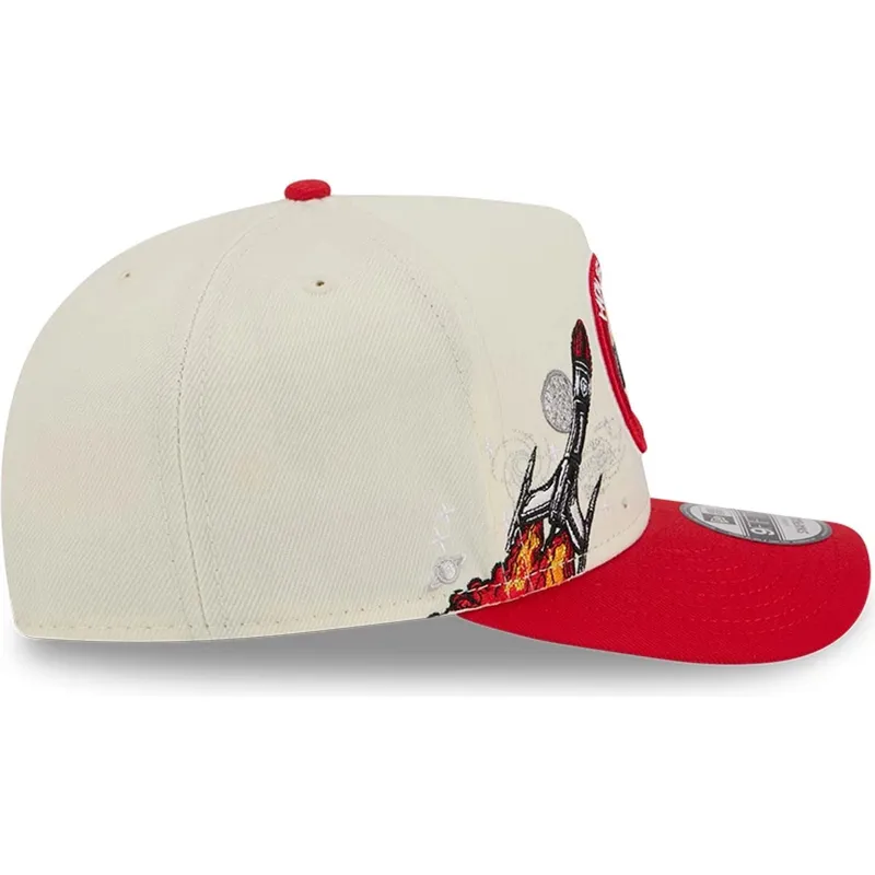 beige-und-rote-gebogene-snapback-kappe-9fifty-a-frame-precurved-hardwood-classics-der-houston-rockets-nba-von-new-era beige-und-rote-gebogene-snapback-kappe-9fifty-a-frame-precurved-hardwood-classics-der-houston-rockets-nba-von-new-era