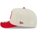 beige-und-rote-gebogene-snapback-kappe-9fifty-a-frame-precurved-hardwood-classics-der-houston-rockets-nba-von-new-era