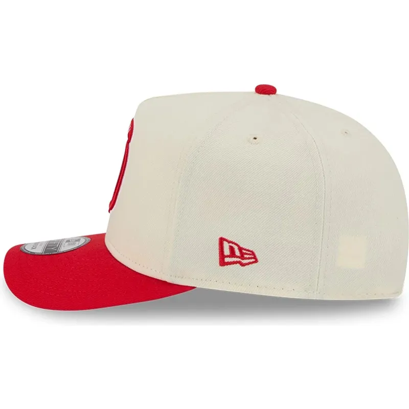 beige-und-rote-gebogene-snapback-kappe-9fifty-a-frame-precurved-hardwood-classics-der-houston-rockets-nba-von-new-era beige-und-rote-gebogene-snapback-kappe-9fifty-a-frame-precurved-hardwood-classics-der-houston-rockets-nba-von-new-era