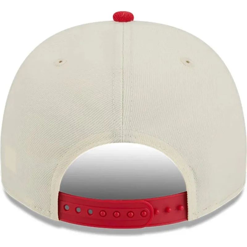 beige-und-rote-gebogene-snapback-kappe-9fifty-a-frame-precurved-hardwood-classics-der-houston-rockets-nba-von-new-era beige-und-rote-gebogene-snapback-kappe-9fifty-a-frame-precurved-hardwood-classics-der-houston-rockets-nba-von-new-era