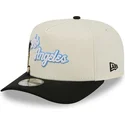 beige-und-schwarze-gebogene-snapback-kappe-9fifty-a-frame-precurved-hardwood-classics-der-los-angeles-lakers-nba-von-new-era