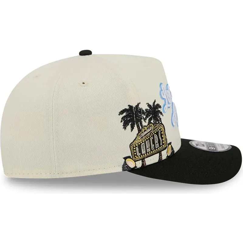 beige-und-schwarze-gebogene-snapback-kappe-9fifty-a-frame-precurved-hardwood-classics-der-los-angeles-lakers-nba-von-new-era beige-und-schwarze-gebogene-snapback-kappe-9fifty-a-frame-precurved-hardwood-classics-der-los-angeles-lakers-nba-von-new-era