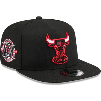 Mützen flach schwarz snapback 9FIFTY A Frame Hardwood Classics der Chicago Bulls NBA von New Era