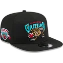 casquette-plate-noire-snapback-9fifty-a-frame-hardwood-classics-vancouver-grizzlies-nba-new-era
