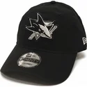 casquette-courbee-noire-ajustable-9twenty-stamp-san-jose-sharks-nhl-new-era