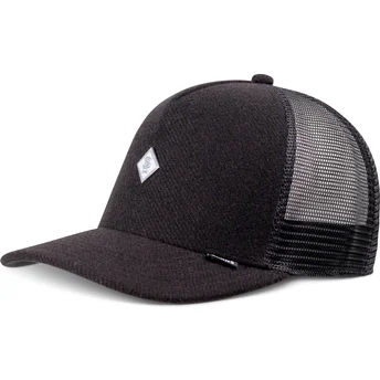 Mützen gebogen schwarz snapback HFT Fine Piqué von Djinns